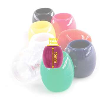 Delightful 48 Pcs Beads Jewelry Making Kit - Jumbo Round Pink