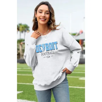 ASTANFY Womens Football Sweatshirt Cozy Game Day Style