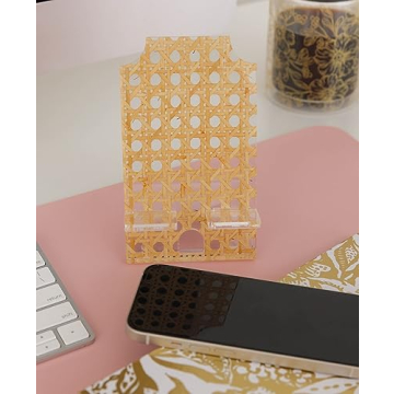 Stylish Clear Acrylic Phone Stand for Desks by Lilly Pulitzer