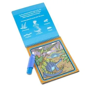 Melissa & Doug Water Wow! Dinosaur Coloring Pad - Mess-Free Fun