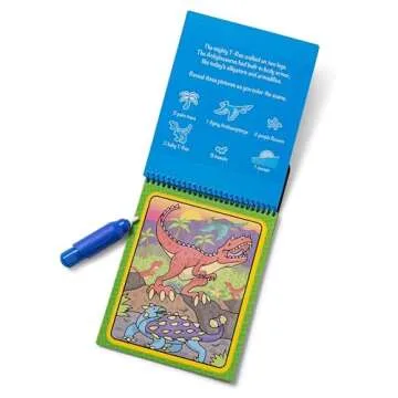 Melissa & Doug Water Wow! Dinosaur Coloring Pad - Mess-Free Fun