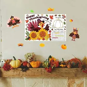 Thanksgiving Coloring Placemats for Fun Kids Activities