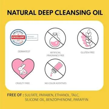 Lanbelle Deep Cleansing Oil Korean Oil Cleanser 6.76 Oz Face Wash All Naturally-Derived GrapeSeed Oil Lemon Vegan Dry Sensitive Acne-Prone Skin Age Defying Makeup Remover Melting Blackhead Sebum Care