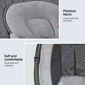 BabyBond Baby Swings for Infants to Toddler | Bluetooth Baby Swing with 3 Seat Positions | 5 Natural Sway Motion | Bluetooth Music | 5-Point Harness | Includes Remote Control