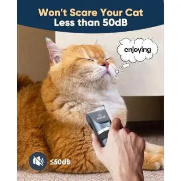 oneisall Cat Clippers: Quiet, Cordless Grooming Kit for Pets
