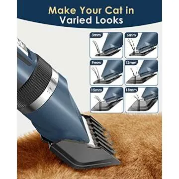 oneisall Cat Clippers: Quiet, Cordless Grooming Kit for Pets