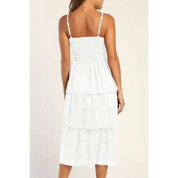 Elegant Ferlema Women’s Midi Dress for Summer Events