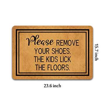 Please Remove Your Shoes - Funny Non-Slip Doormat