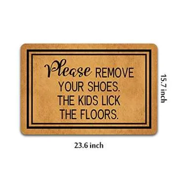 Please Remove Your Shoes - Funny Non-Slip Doormat