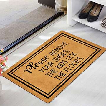 Please Remove Your Shoes - Funny Non-Slip Doormat