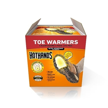 HotHands Toe Warmers 20 Pair - Long Lasting Heat for Outdoor Adventures