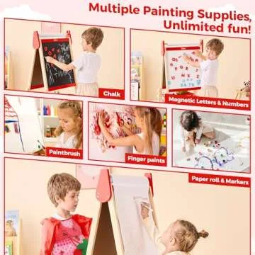 Belleur Adjustable Art Easel for Kids 2-8 with Accessories