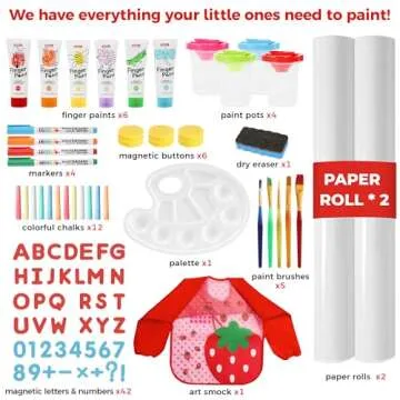 Belleur Adjustable Art Easel for Kids 2-8 with Accessories