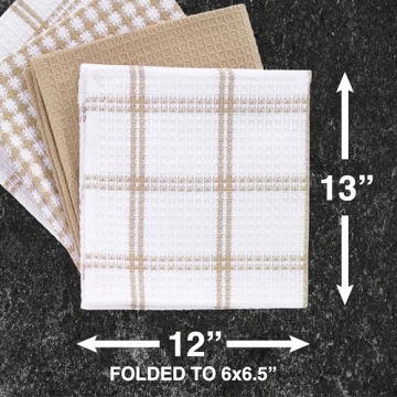 T-fal Premium Waffle Dish Cloths - Highly Absorbent Kitchen Essentials