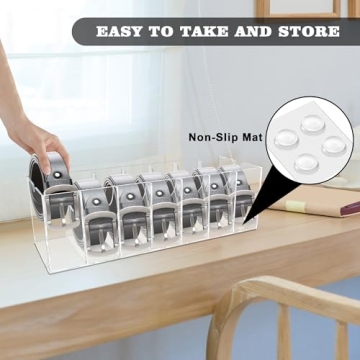 Weddingwish Belt Organizer - Elegant Acrylic Storage Case