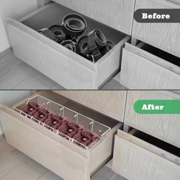 Weddingwish Belt Organizer - Elegant Acrylic Storage Case