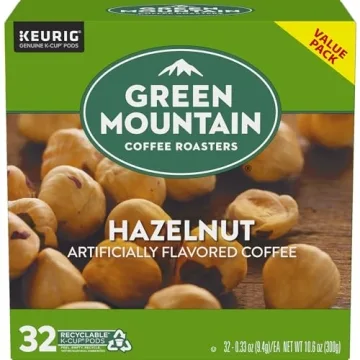 Green Mountain Hazelnut K-Cup Pods - Light Roast Coffee