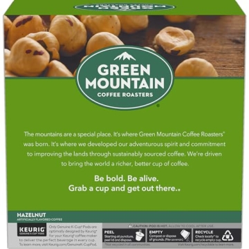 Green Mountain Hazelnut K-Cup Pods - Light Roast Coffee
