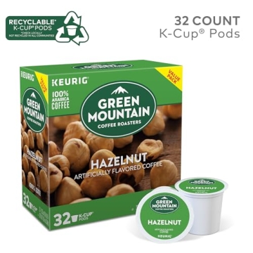 Green Mountain Hazelnut K-Cup Pods - Light Roast Coffee