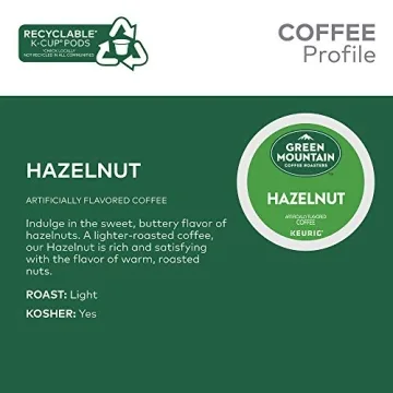 Green Mountain Hazelnut K-Cup Pods - Light Roast Coffee