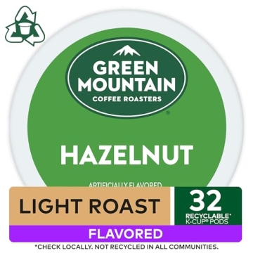 Green Mountain Hazelnut K-Cup Pods - Light Roast Coffee