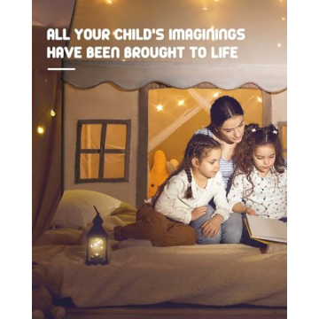 Bubplay Large Play Tent with Mat for Kids Fun