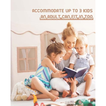 Bubplay Large Play Tent with Mat for Kids Fun