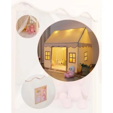 Bubplay Large Play Tent with Mat for Kids Fun