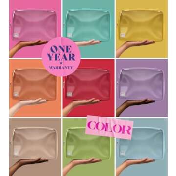 Embla Clear Cosmetic Bag - Stylish Makeup Organizer