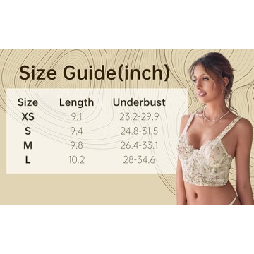 Floerns Floral Lace Trim Bustier Corset Cami Top - Chic Wear