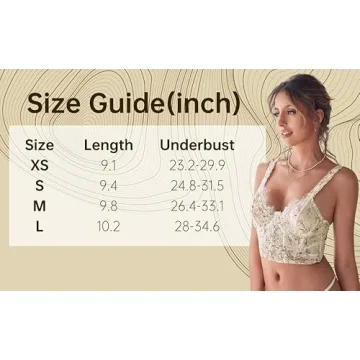 Floerns Floral Lace Trim Bustier Corset Cami Top - Chic Wear