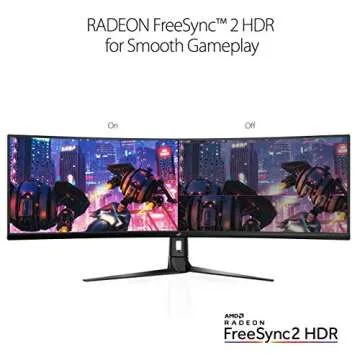 Asus ROG Strix XG49VQ 49” Curved Gaming FreeSync Monitor 144Hz Dual Full HD HDR Eye Care with DP HDMI Black