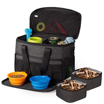 Hilike Pet Travel Bag for Dog&Cat -Weekend Tote Organizer Bag for Dogs Travel -Incudes1 * Dog Tote B...