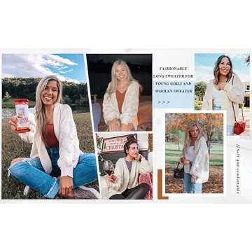 FERBIA Chunky Oversized Women Cardigan for Fall Style