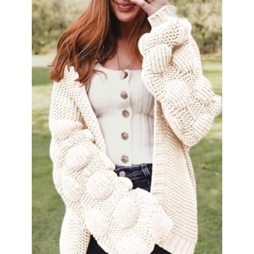 FERBIA Chunky Oversized Women Cardigan for Fall Style