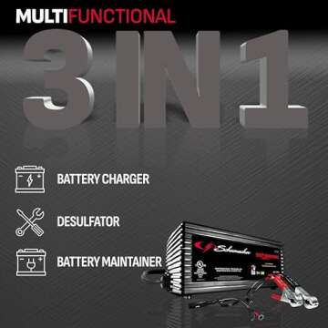 Schumacher Electric 3-in-1 Battery Charger, Maintainer, and Desulfator, SC1355 Fully Automatic - 1.5...