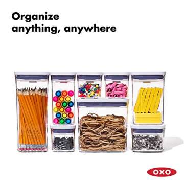 OXO Good Grips POP Container Set (3-PC Small Square + 4-PC Mini)