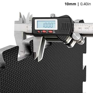 Gym Flooring Set - Interlocking EVA Soft Foam Floor Mat, 18 Pieces Puzzle Rubber Tiles Protective Ground Surface Protection, Play Workout Exercise Mats Underlay Matting Sports Pool Home Fitness Garage