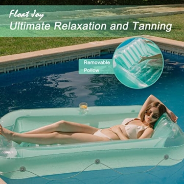 Comfortable Float Joy Tanning Inflatable Pool Lounger