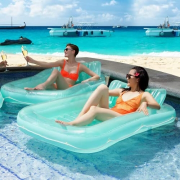 Comfortable Float Joy Tanning Inflatable Pool Lounger