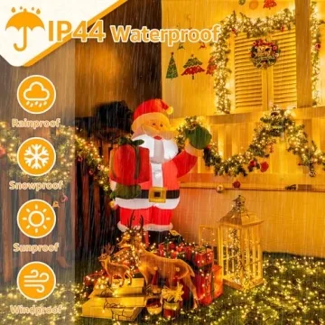 Ollny Cluster Christmas Lights 1000LED 49FT Remote Waterproof