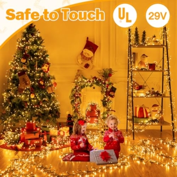 Ollny Cluster Christmas Lights 1000LED 49FT Remote Waterproof