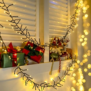 Ollny Cluster Christmas Lights 1000LED 49FT Remote Waterproof
