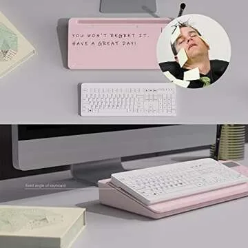 TOWON Desk Dry Erase Board - Sleek Glass Organizer