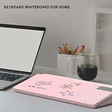 TOWON Desk Dry Erase Board - Sleek Glass Organizer