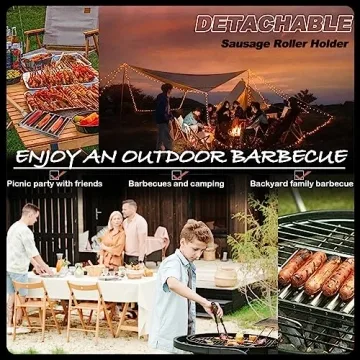 Hot Dog Roller for Grill, BBQ Stainless Steel Accessory