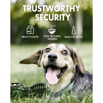 FifthQuarter Squeaky Dog Toys: Almost Indestructible Dog Toys for Aggressive Chewers Natural Rubber Tough and Durable Puppy Chew Toys for Medium and Large Breed