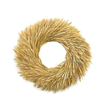 Mud Pie 20" Wheat Wreath for Seasonal Decor and Charm