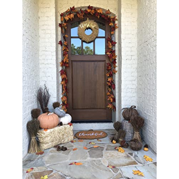 Mud Pie 20" Wheat Wreath for Seasonal Decor and Charm