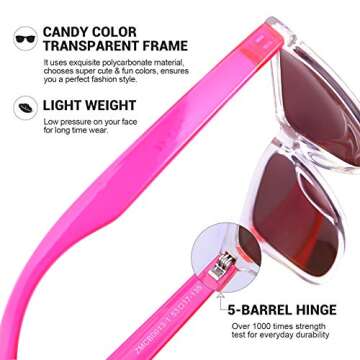 Stylish COLOSSEIN Women's Sunglasses with UV400 Protection